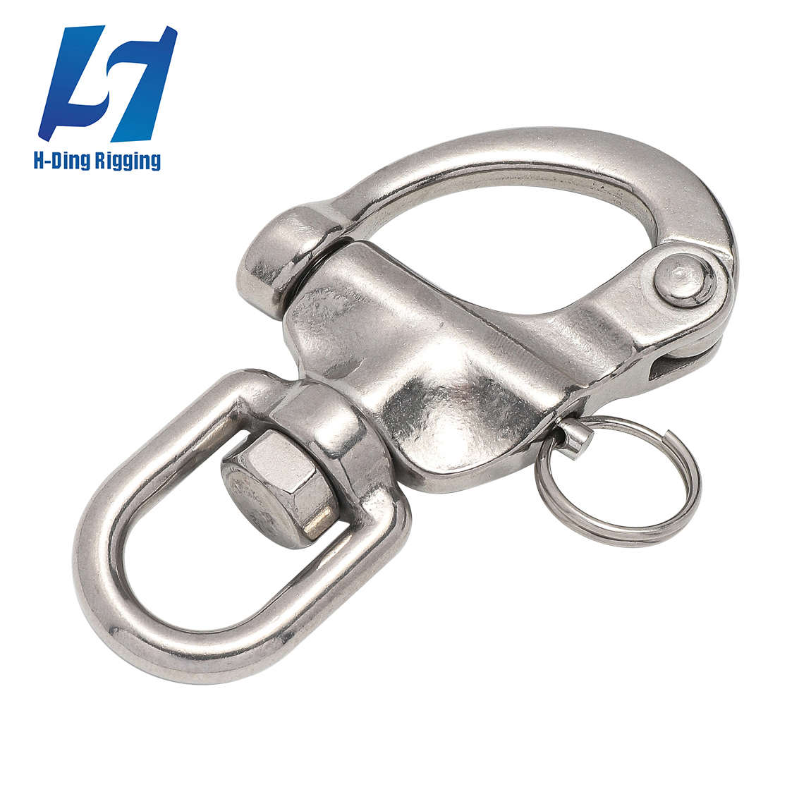 HD-SS15 STAINLESS STEEL SWIVEL SNAP  SHACKLE WITH EYE END