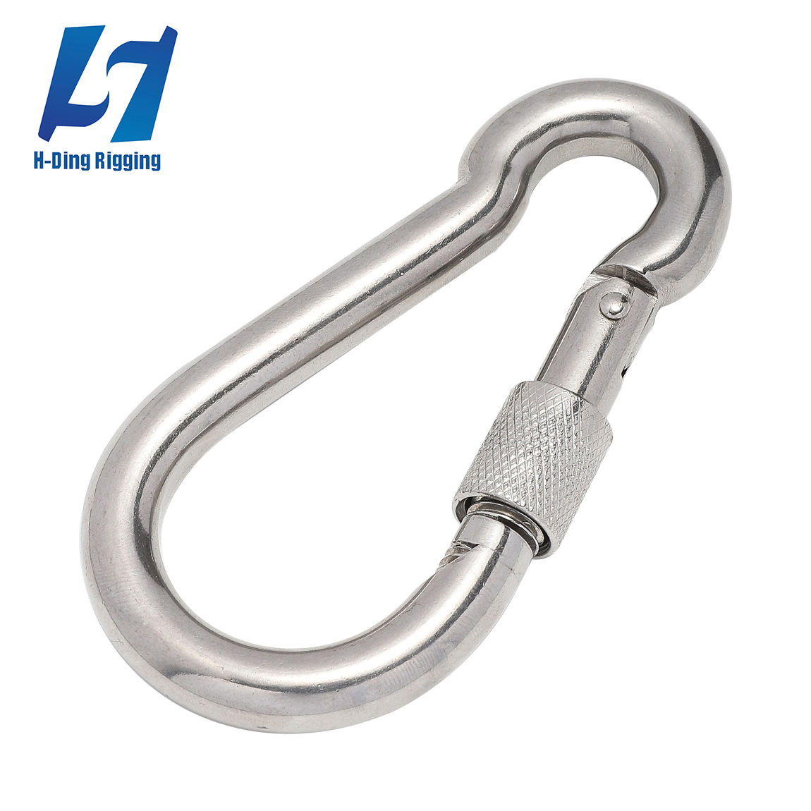 HD-SS52 STAINLESS STEEL CARABINER HOOK WITH LOCK NUT