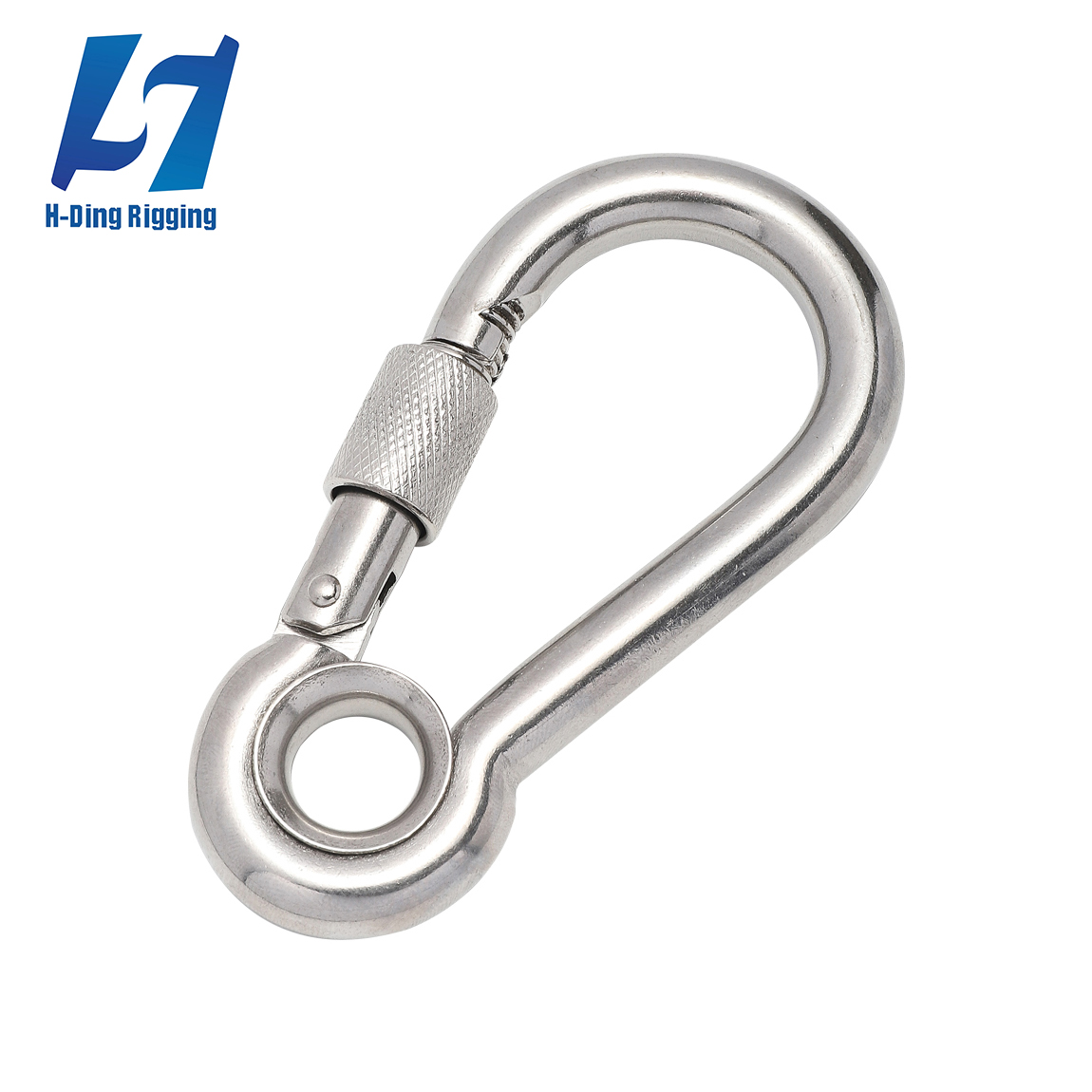 HD-SS54 STAINLESS STEEL CARABINER HOOK WITH EYELET AND NUT