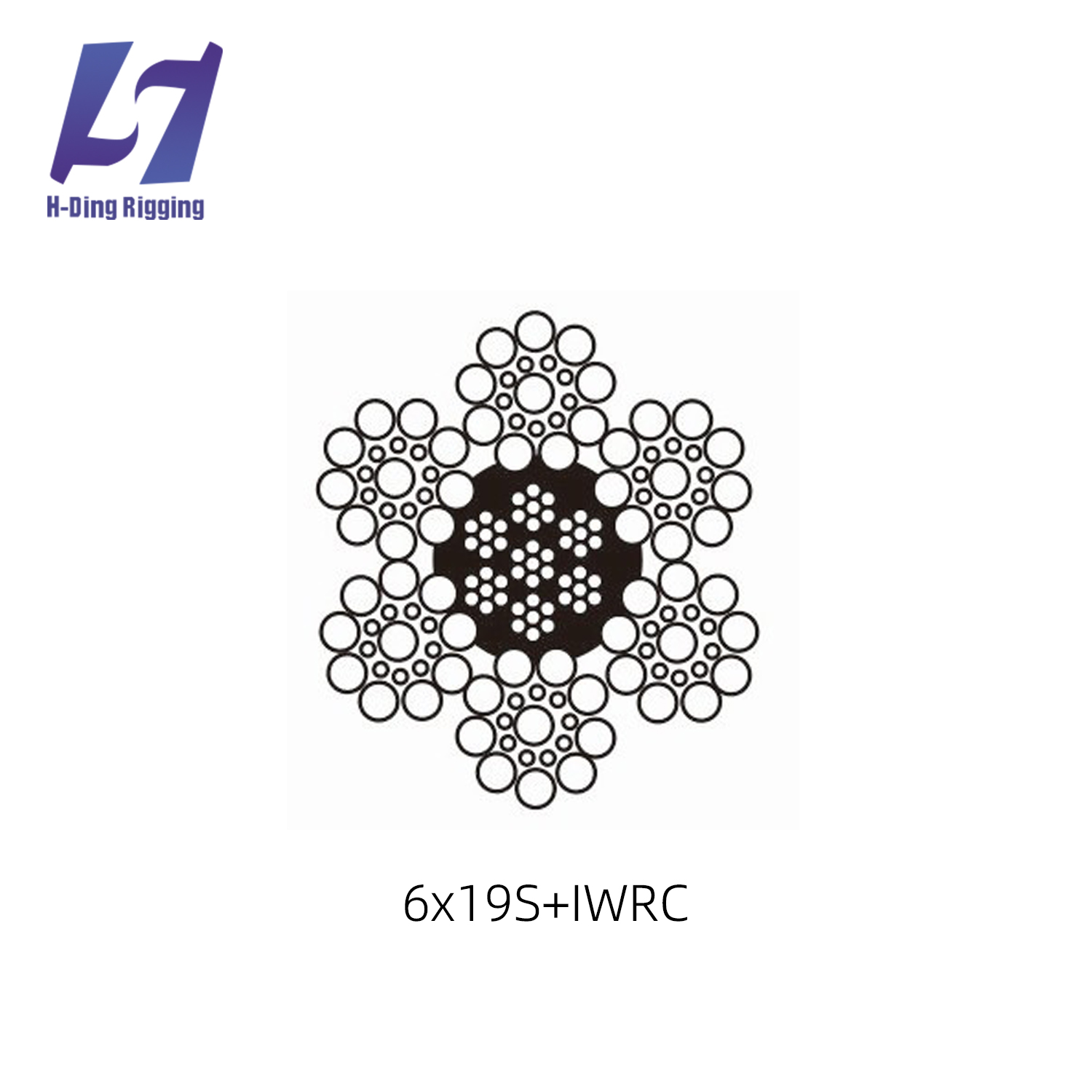 HD-R15 TRIANGLE STOCKS FORGED STEEL WIRE ROPE