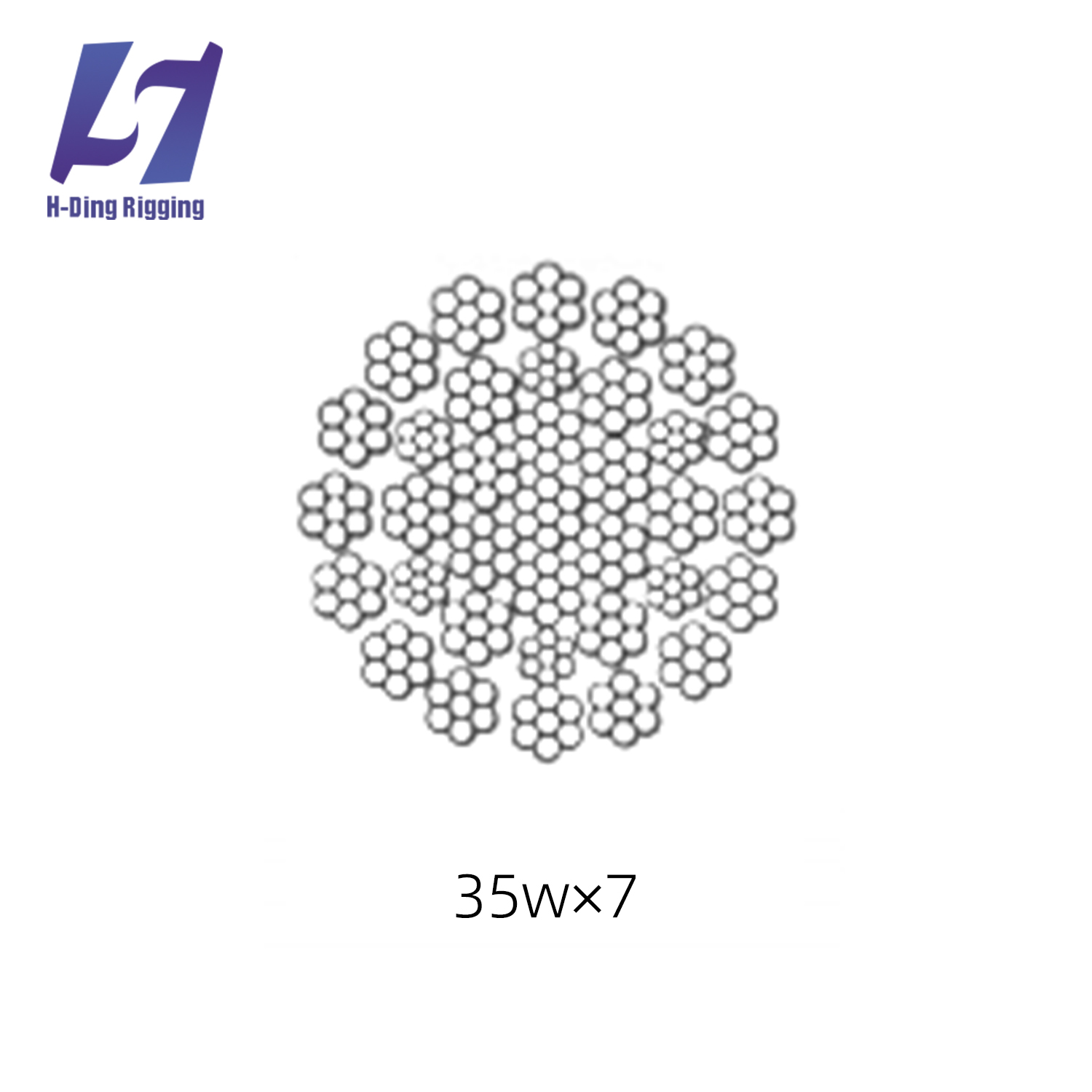 HD-R14 LINE CONTACTED NON RATATING STEEL WIRE ROPE